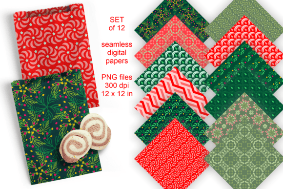 Download Assorted Green Red Seamless Pattern Tile - Seamless pattern tile Collection
