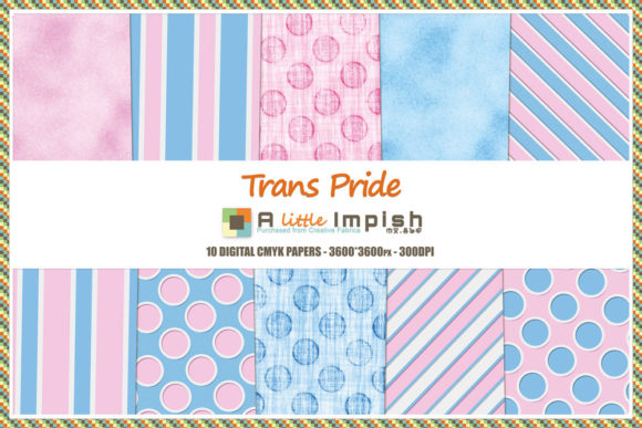 Download Trans Pride Digital Paper Pack - Pride digital paper Collection